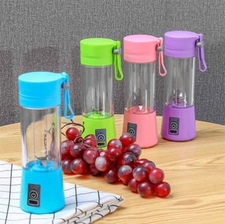 Portable Rechargeable Fruit and Juice Blender BLUE